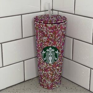 24 oz Starbucks Pink Rhinestone Tumbler